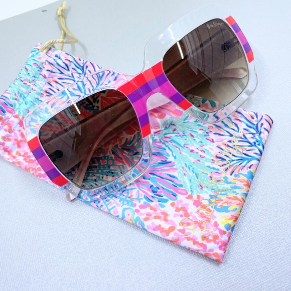 NWT $100 Lily Pulitzer Oversized Splashdance Sunglasses Lilly Pulitzer | Accessories | Nwt 0 Lily Pulitzer Oversized  main image 2